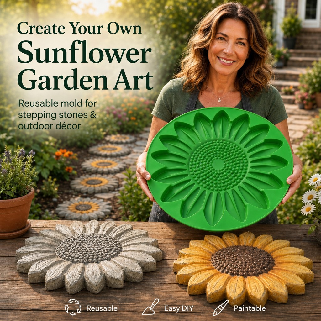 Sunflower Terrace Stone Mold S - огляд і ціна Gardening Tools Usa
