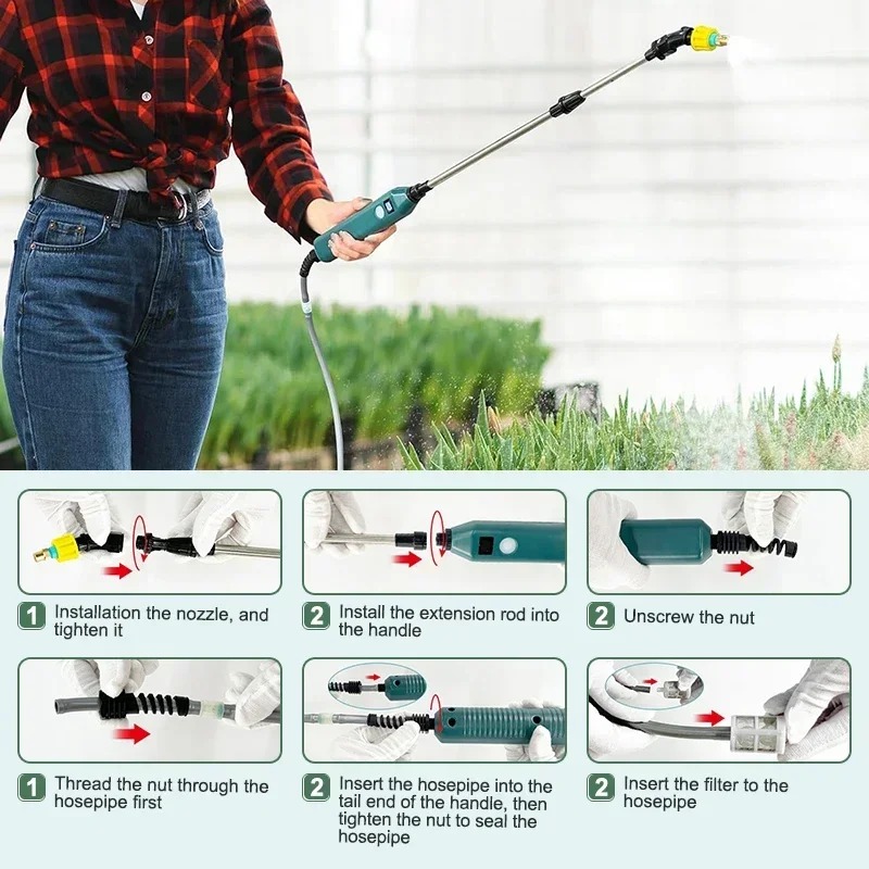Electric Garden Sprayer 2400mA - огляд і ціна Gardening Tools Lowes