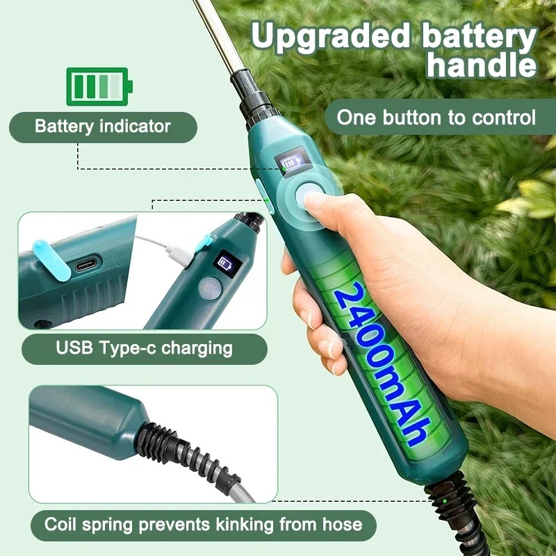 Electric Garden Sprayer 2400mA - огляд і ціна Gardening Tools Lowes