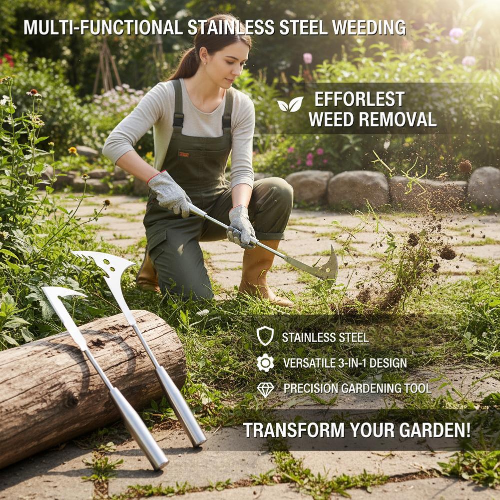 L-Shaped Stainless Steel Crevi - огляд і ціна Gardening Tools To Remove Weeds