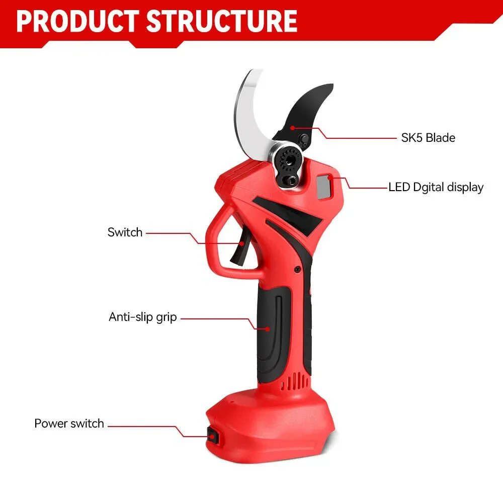 55mm Brushless Electric Scisso - огляд і ціна Gardening Tools Scissors